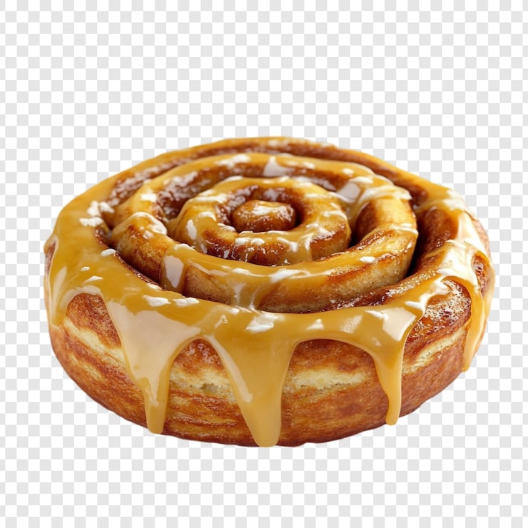 PSD gratuit une délicieuse pâtisserie au caramel et à la cannelle