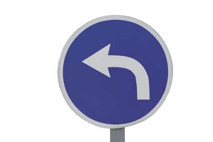 PSD gratuit direction indiquée par la flèche isolée