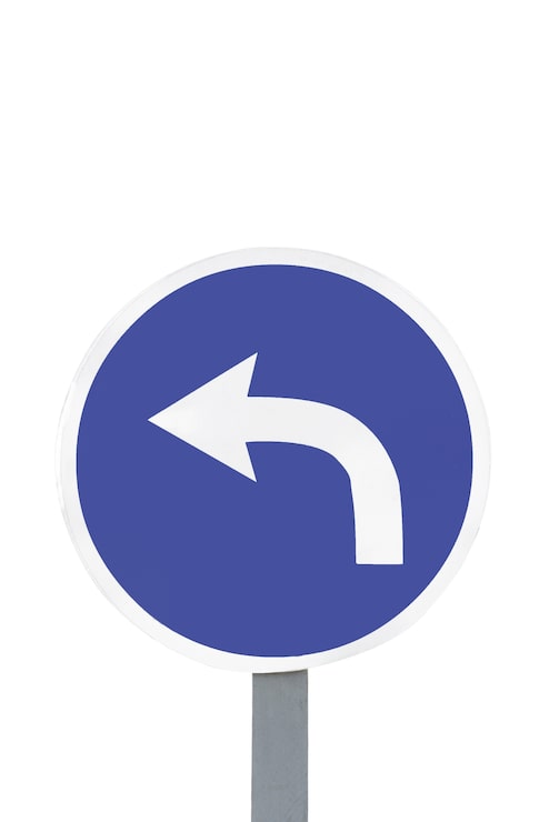 PSD gratuit direction indiquée par la flèche isolée