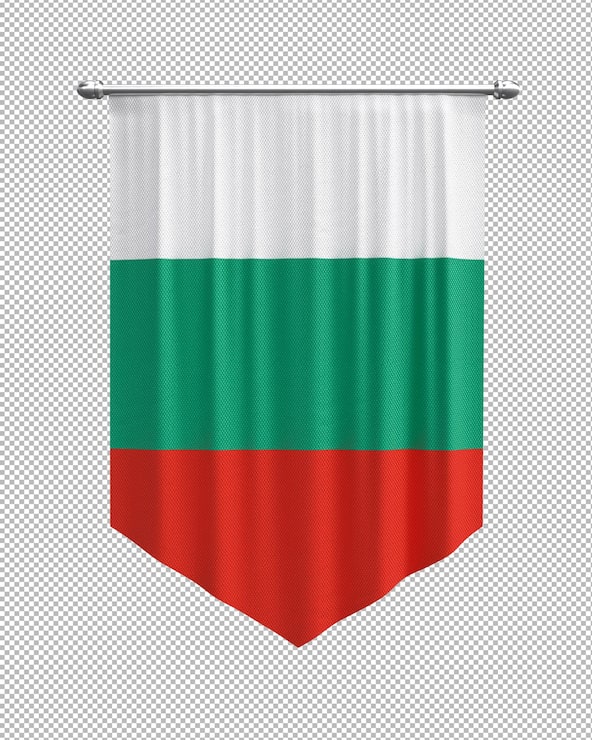 PSD gratuit drapeau bulgare