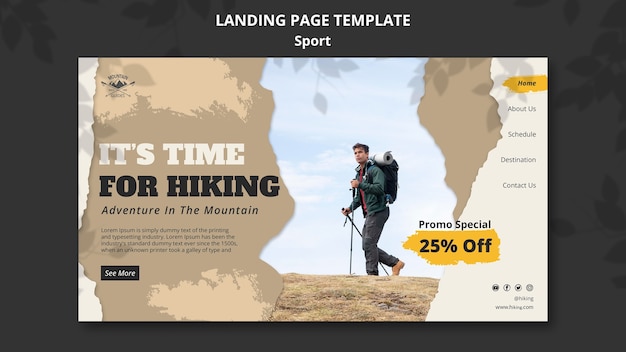 PSD gratuit élaboration de la page de destination du concept