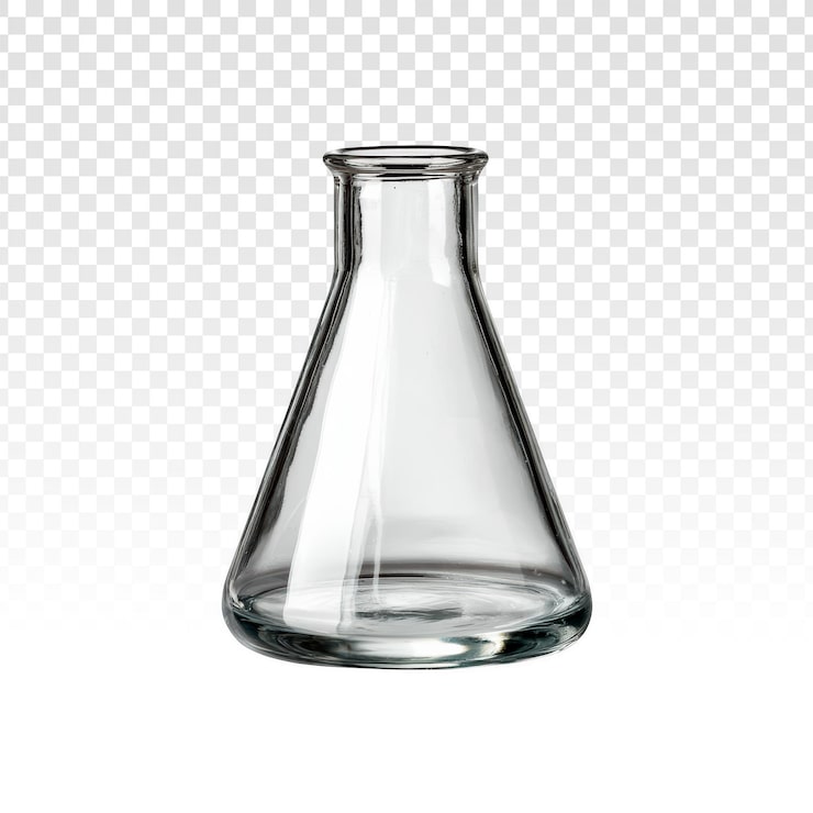 PSD gratuit le flacon d'erlenmeyer vide