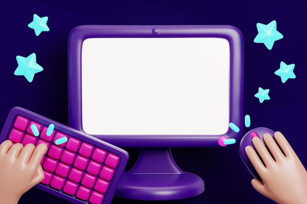 PSD gratuit fond de bannière vierge de jeu