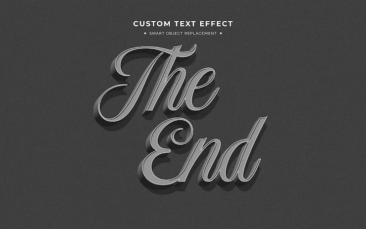 PSD gratuit un fond gris avec l'effet de texte écrit en cursive.