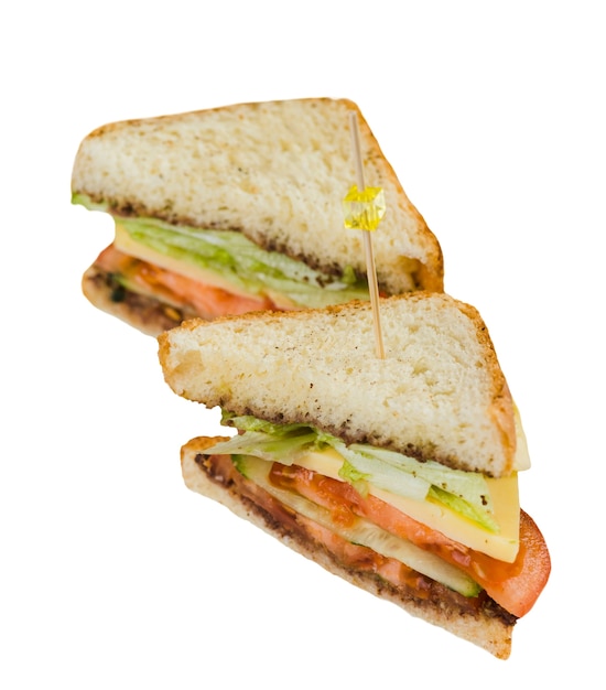 PSD gratuit en gros plan sur le sandwich isolé