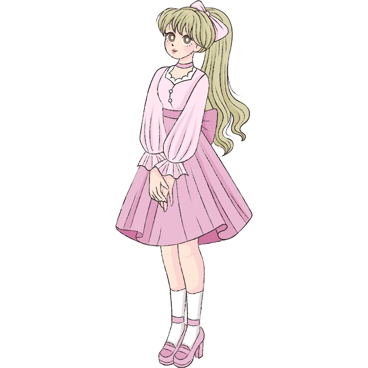PSD gratuit illustration de personnages d'anime
