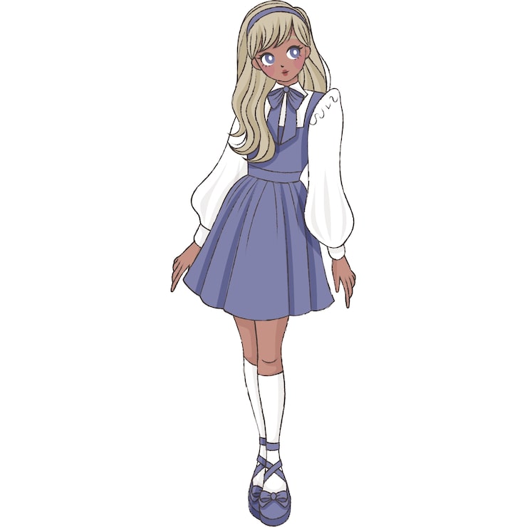 PSD gratuit illustration de personnages d'anime