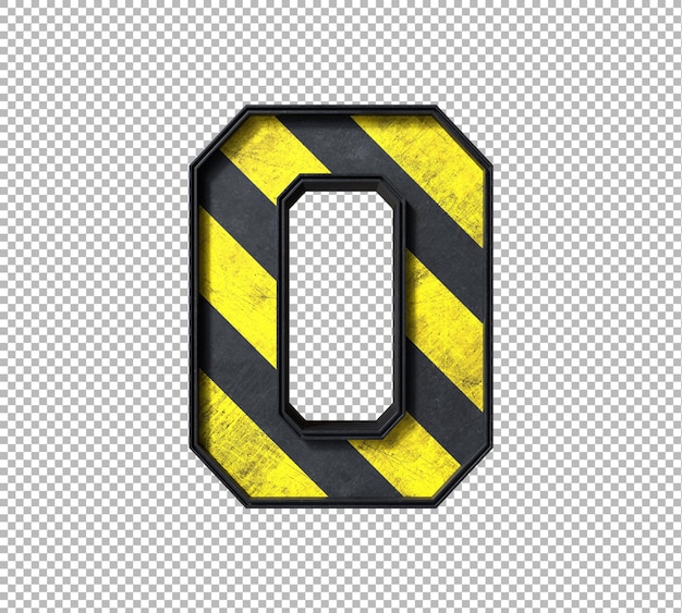 PSD gratuit lettres 3d de style industriel