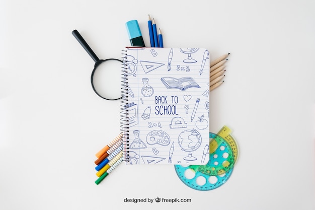 PSD gratuit maquillage de retour à l'école