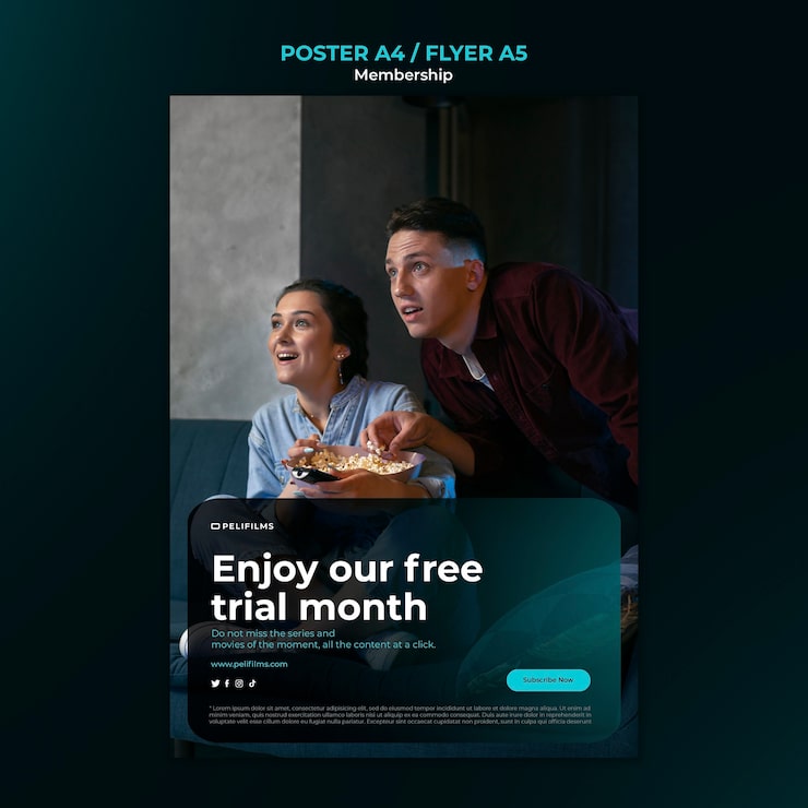 PSD gratuit modèle d'affiche d'adhésion