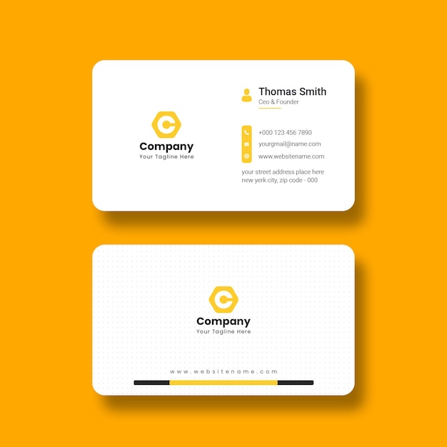 PSD gratuit modèle de carte de visite moderne et propre