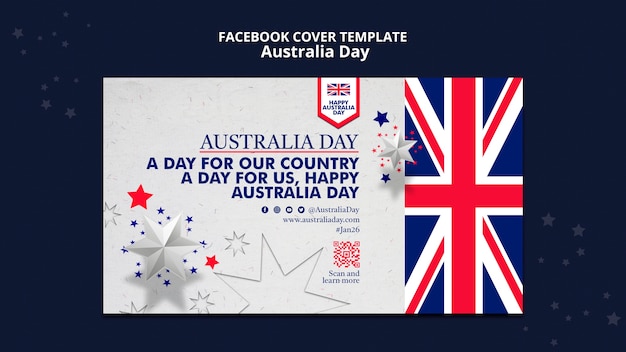 PSD gratuit modèle de conception du jour de l'australie
