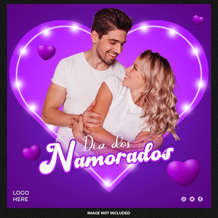 PSD gratuit modèle de médias sociaux de la saint-valentin