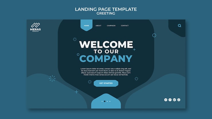 PSD gratuit modèle de salutations design plat