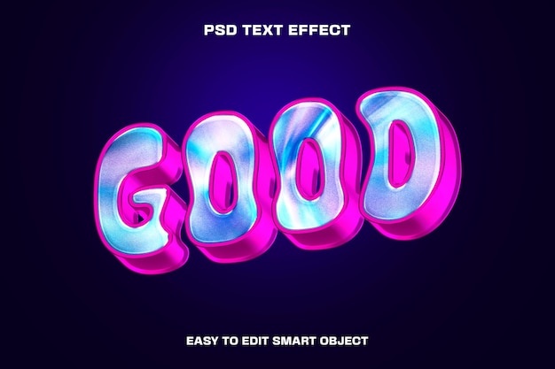 PSD gratuit modèle de style de calque d'effet de texte modifiable de qualité