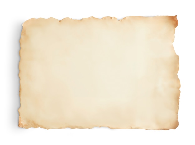 PSD gratuit papier à parchemin isolé
