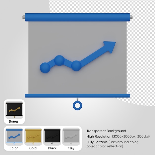 PSD gratuit présentation de l'analyse 3d