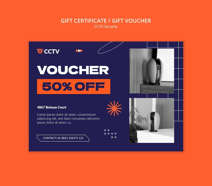 PSD gratuit projet de modèle de sécurité cctv