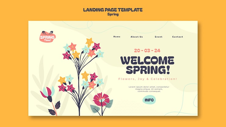 PSD gratuit projet de modèle de vente de printemps