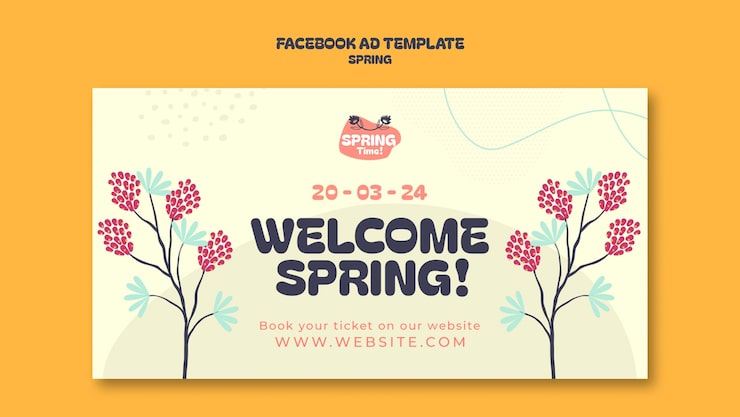 PSD gratuit projet de modèle de vente de printemps