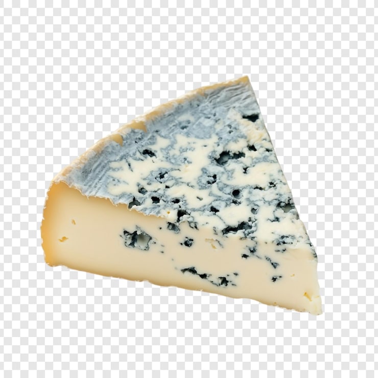PSD gratuit une tranche de fromage bleu exquis