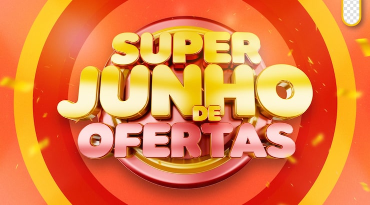 PSD grátis 3d seal junho promoção imbatível supermercado descontos promocionais junho de ofertas