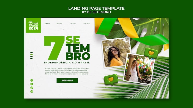 PSD grátis 7 de setembro template design