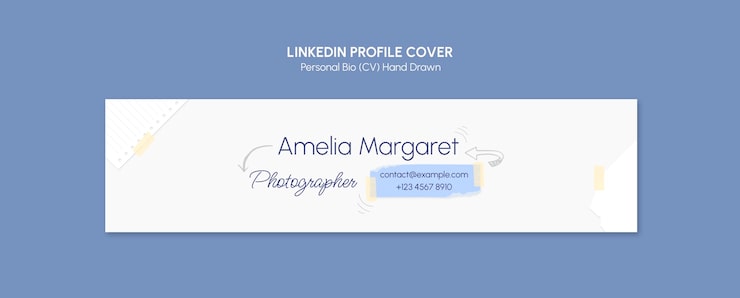 PSD grátis capa de perfil do linkedin