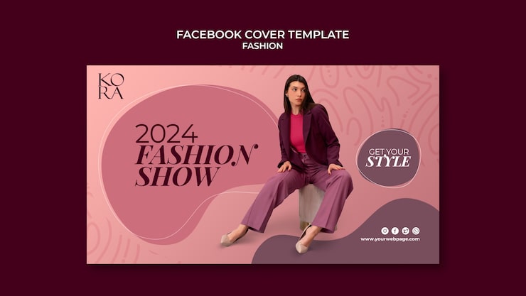 PSD grátis design de modelo de moda