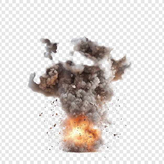 PSD grátis explosão poderosa uma imagem dramática de uma explosão intensa