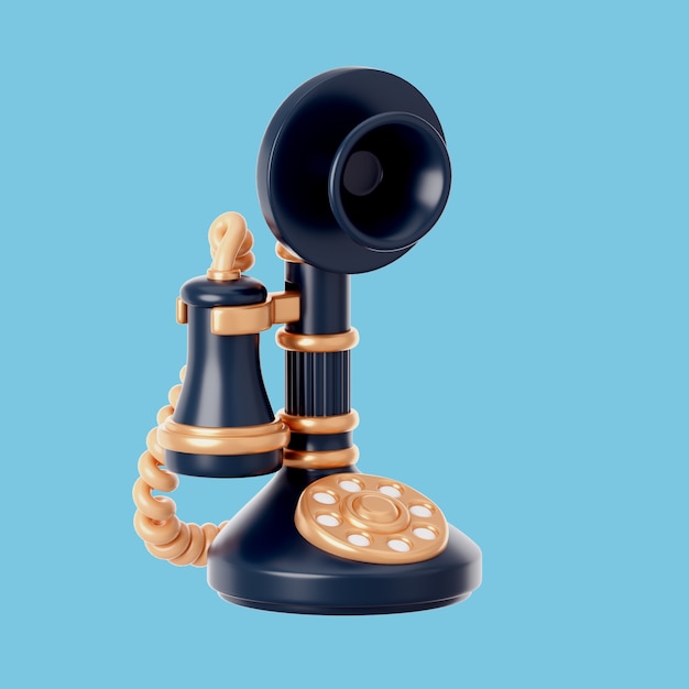PSD grátis ilustração 3d do elemento da década de 1920