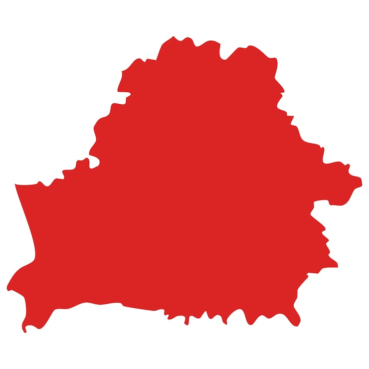 PSD grátis mapa da bielorrússia isolado