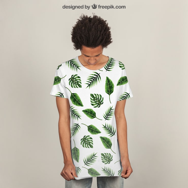 PSD grátis mockup de impressão de camisetas