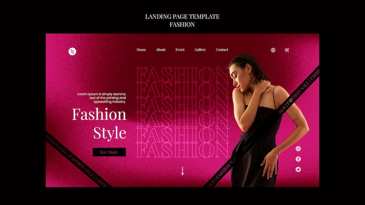 PSD grátis modelo de moda design plano