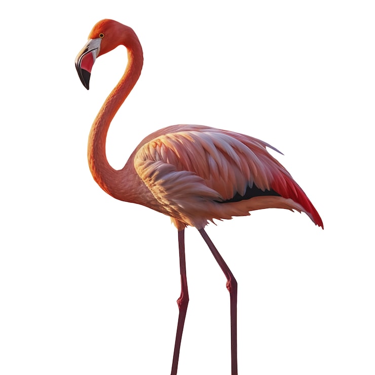 PSD grátis pássaro flamingo isolado