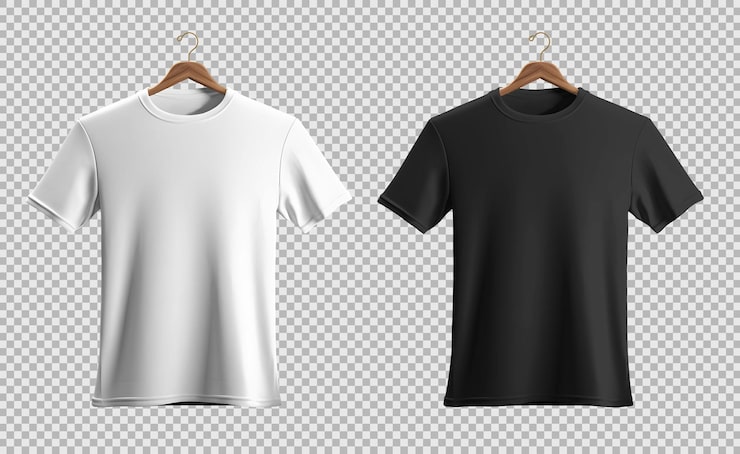 PSD grátis psd pacote isolado de camiseta preta vista frontal
