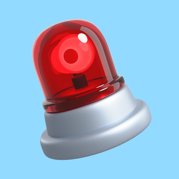 PSD grátis renderização 3d do ícone de bombeiro