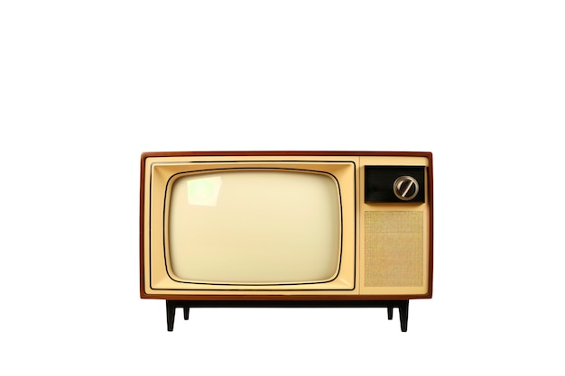 PSD grátis televisão antiga isolada