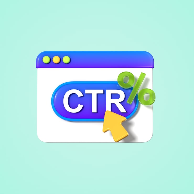 Miễn phí PSD ctr: trực quan hóa tỷ lệ nhấp qua trang web