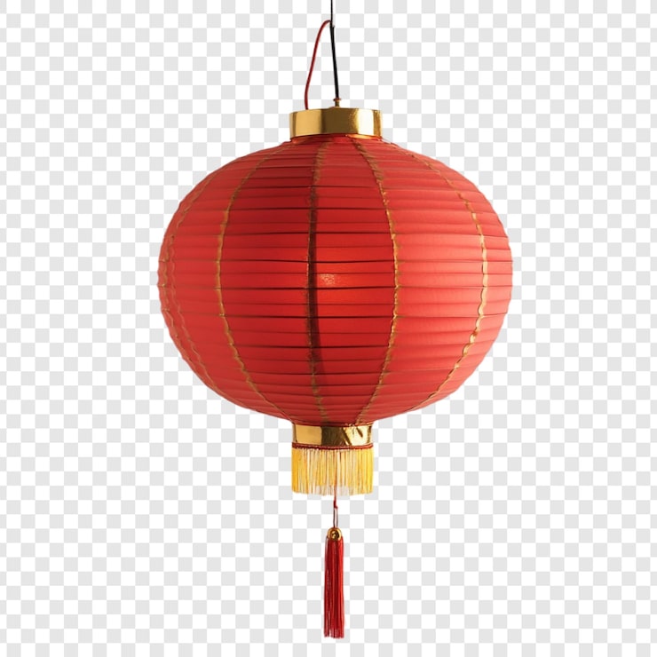 Miễn phí PSD đèn lồng đỏ treo trang trí kiểu trung quốc