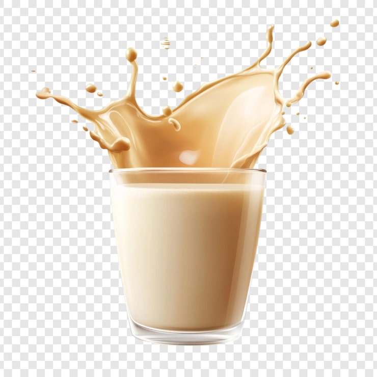 Miễn phí PSD latte đá s освежающий a всплеск kem ngon lành