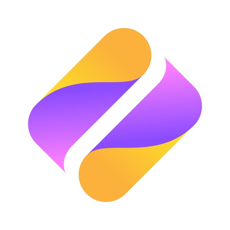 Miễn phí PSD logo trừu tượng gradient