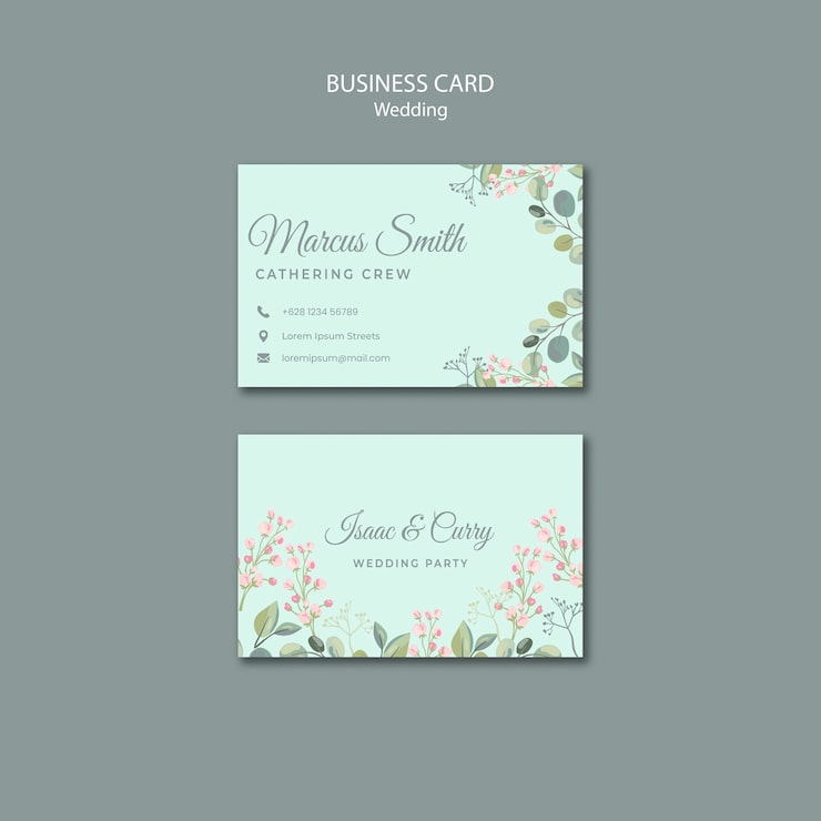 Miễn phí PSD mẫu danh thiếp đám cưới hoa lá save the date