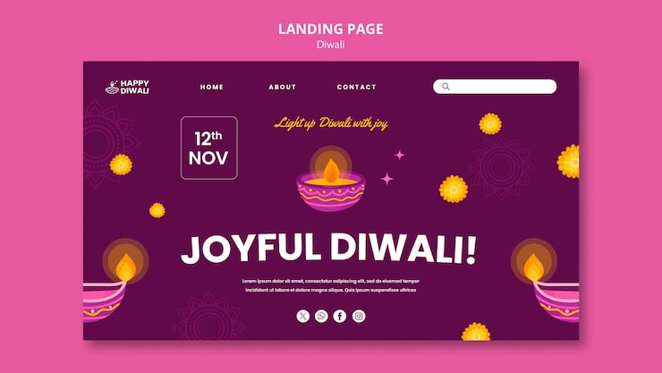 Miễn phí PSD mẫu diwali