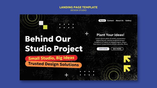 Miễn phí PSD thiết kế mẫu studio thiết kế