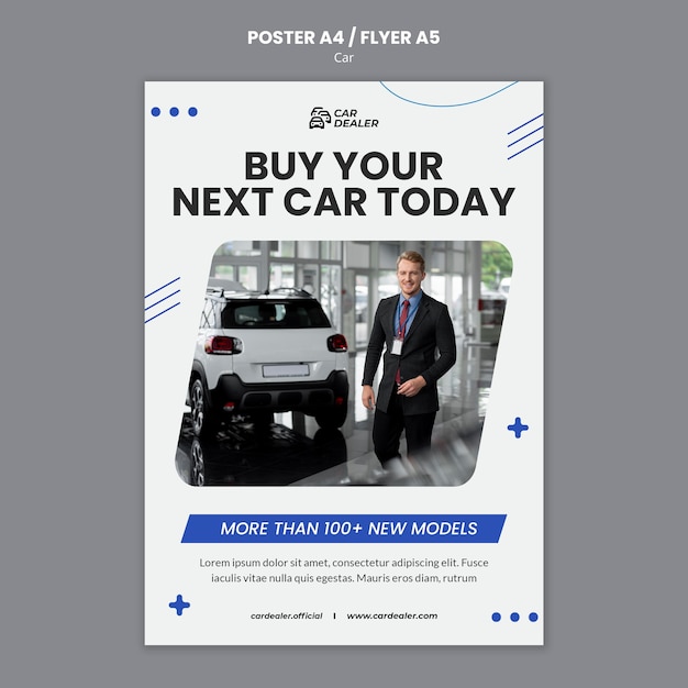 Miễn phí PSD tìm mẫu poster xe hơi hoàn hảo của bạn