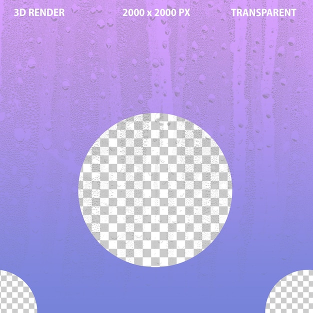 PSD 3d-gefilterte wassertröpfchen und spritzer