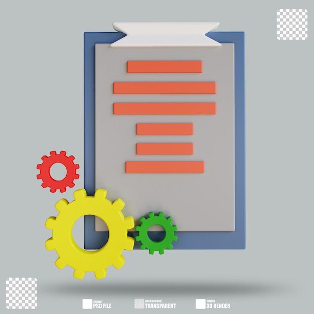 PSD 3d-illustrationsprototyp