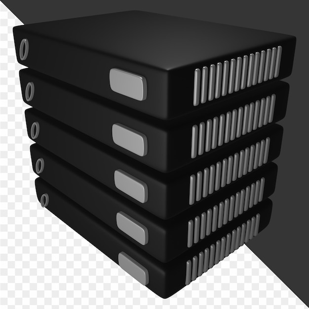 PSD 3d ilustrace cloud computingu