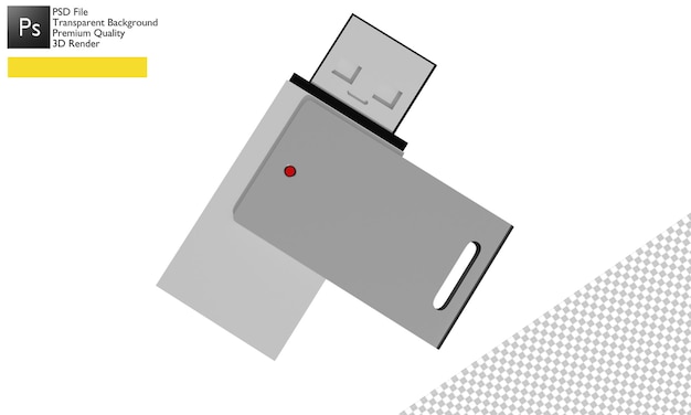 PSD 3d ilustrace flash disku